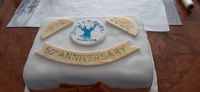 50th anniversary cake