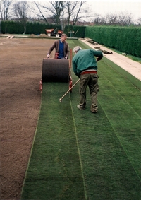 Re-laying the green in 2001